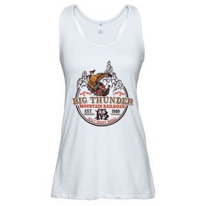 Big Thunder Mountain Railroad Est 1980 Ladies Essential Flowy Tank