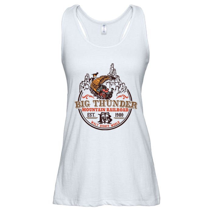 Big Thunder Mountain Railroad Est 1980 Ladies Essential Flowy Tank