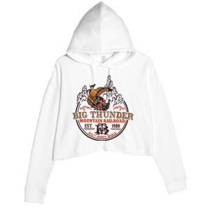 Big Thunder Mountain Railroad Est 1980 Crop Fleece Hoodie