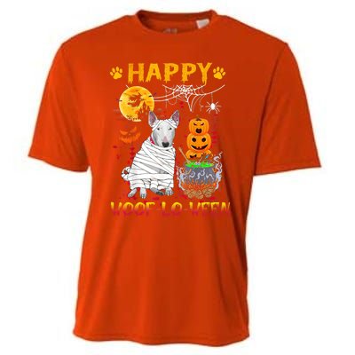 Bull Terrier Mummy Happy Woofgreat Giftlogreat Giftween Halloween Pumpkin Gift Cooling Performance Crew T-Shirt