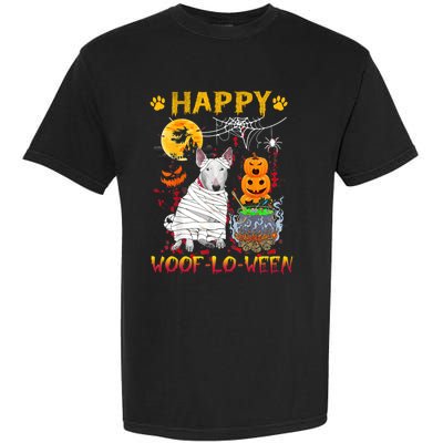 Bull Terrier Mummy Happy Woofgreat Giftlogreat Giftween Halloween Pumpkin Gift Garment-Dyed Heavyweight T-Shirt