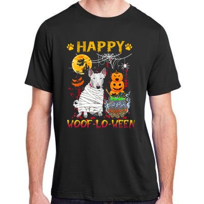 Bull Terrier Mummy Happy Woofgreat Giftlogreat Giftween Halloween Pumpkin Gift Adult ChromaSoft Performance T-Shirt