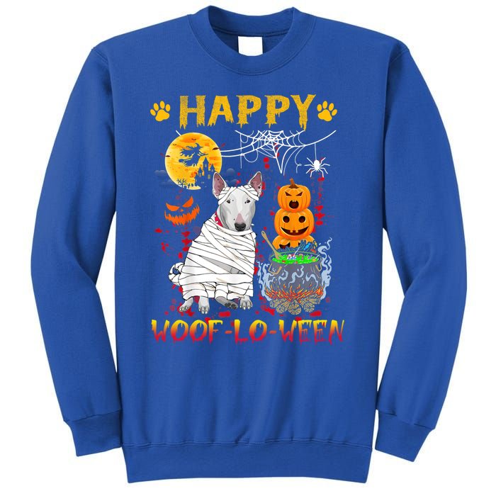 Bull Terrier Mummy Happy Woofgreat Giftlogreat Giftween Halloween Pumpkin Gift Sweatshirt