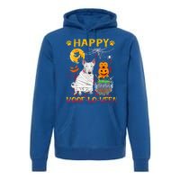 Bull Terrier Mummy Happy Woofgreat Giftlogreat Giftween Halloween Pumpkin Gift Premium Hoodie