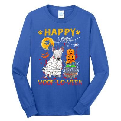 Bull Terrier Mummy Happy Woofgreat Giftlogreat Giftween Halloween Pumpkin Gift Tall Long Sleeve T-Shirt