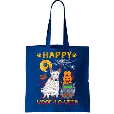 Bull Terrier Mummy Happy Woofgreat Giftlogreat Giftween Halloween Pumpkin Gift Tote Bag