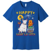 Bull Terrier Mummy Happy Woofgreat Giftlogreat Giftween Halloween Pumpkin Gift Premium T-Shirt