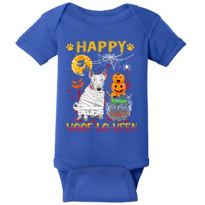 Bull Terrier Mummy Happy Woofgreat Giftlogreat Giftween Halloween Pumpkin Gift Baby Bodysuit