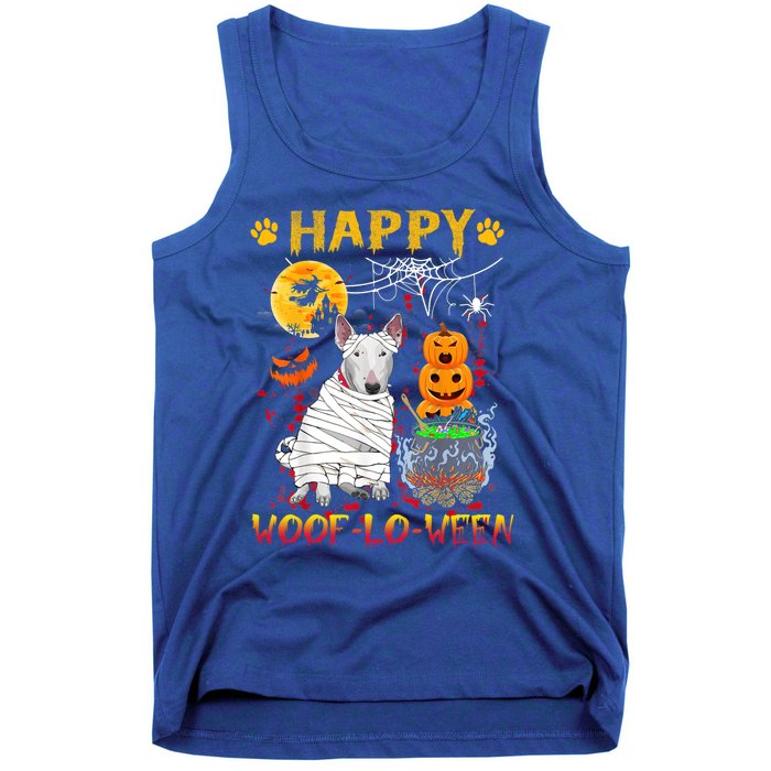 Bull Terrier Mummy Happy Woofgreat Giftlogreat Giftween Halloween Pumpkin Gift Tank Top