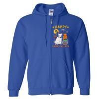 Bull Terrier Mummy Happy Woofgreat Giftlogreat Giftween Halloween Pumpkin Gift Full Zip Hoodie