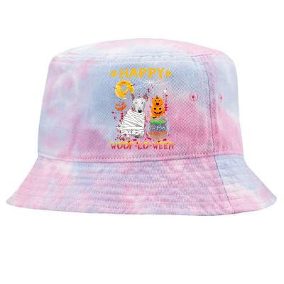 Bull Terrier Mummy Happy Woofgreat Giftlogreat Giftween Halloween Pumpkin Gift Tie-Dyed Bucket Hat