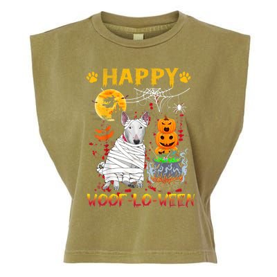 Bull Terrier Mummy Happy Woofgreat Giftlogreat Giftween Halloween Pumpkin Gift Garment-Dyed Women's Muscle Tee