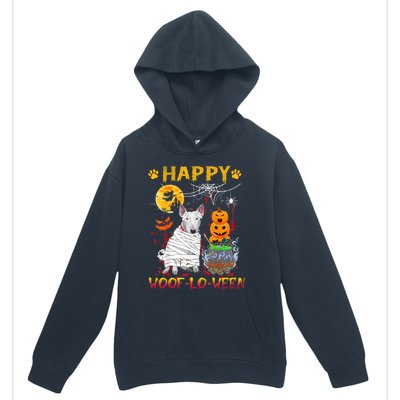 Bull Terrier Mummy Happy Woofgreat Giftlogreat Giftween Halloween Pumpkin Gift Urban Pullover Hoodie