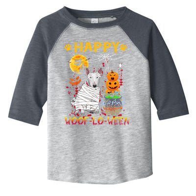 Bull Terrier Mummy Happy Woofgreat Giftlogreat Giftween Halloween Pumpkin Gift Toddler Fine Jersey T-Shirt