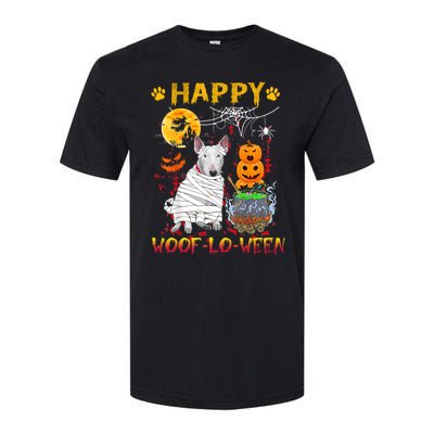 Bull Terrier Mummy Happy Woofgreat Giftlogreat Giftween Halloween Pumpkin Gift Softstyle CVC T-Shirt