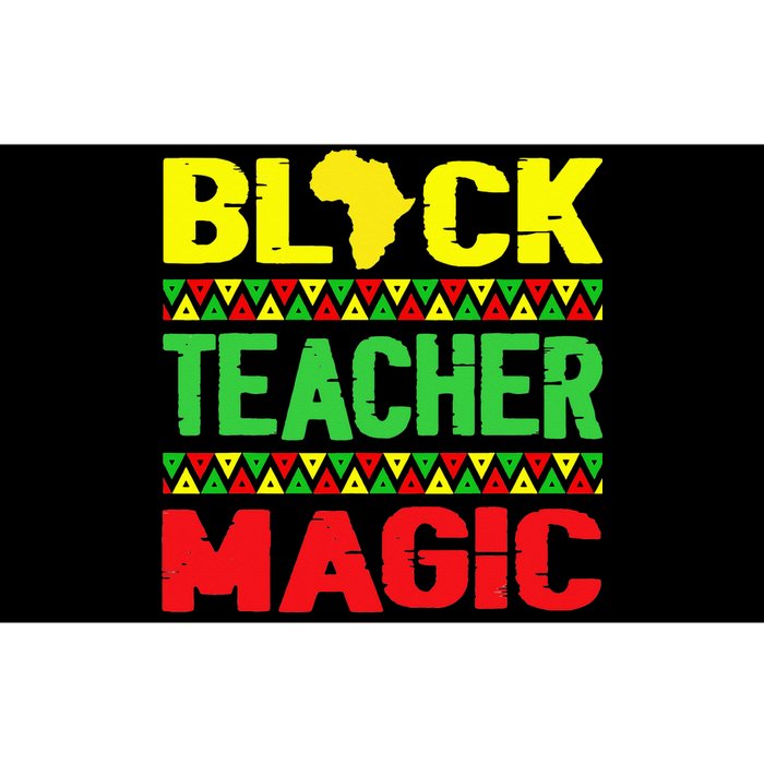 Black Teacher Magic Melanin Pride Juneteenth History Month Bumper Sticker