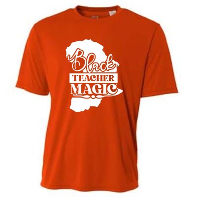 Black Teacher Magic Teacher Black History Month Cooling Performance Crew T-Shirt