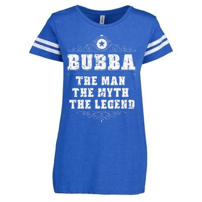 Bubba The Man The Myth The legend Grandpa Fathers Day Enza Ladies Jersey Football T-Shirt