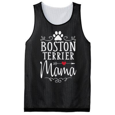 Boston Terrier Mama Funny Boston Terrier Lover Mesh Reversible Basketball Jersey Tank