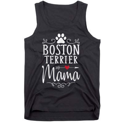 Boston Terrier Mama Funny Boston Terrier Lover Tank Top