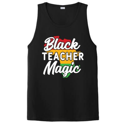 Black Teacher Magic Funny African American School Teacher Meaningful Gift PosiCharge Competitor Tank