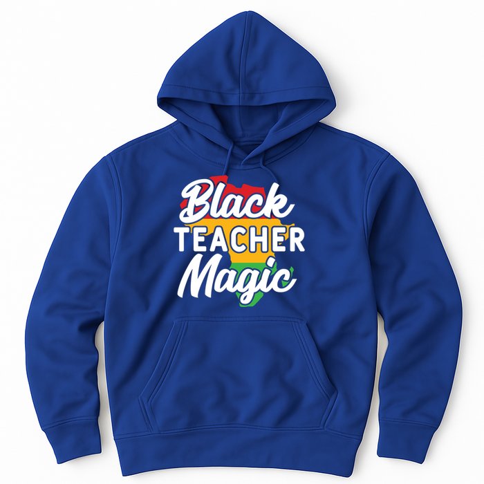 Black Teacher Magic Funny African American School Teacher Meaningful Gift Hoodie