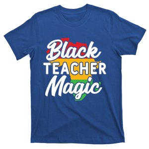 Black Teacher Magic Funny African American School Teacher Meaningful Gift T-Shirt