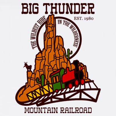 Big Thunder Mountain Railroad The Wildest Train Ride West T-Shirt