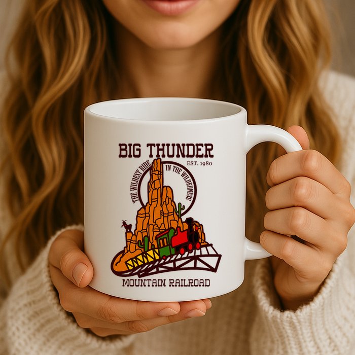 Big Thunder Mountain Railroad The Wildest Train Ride West Mug