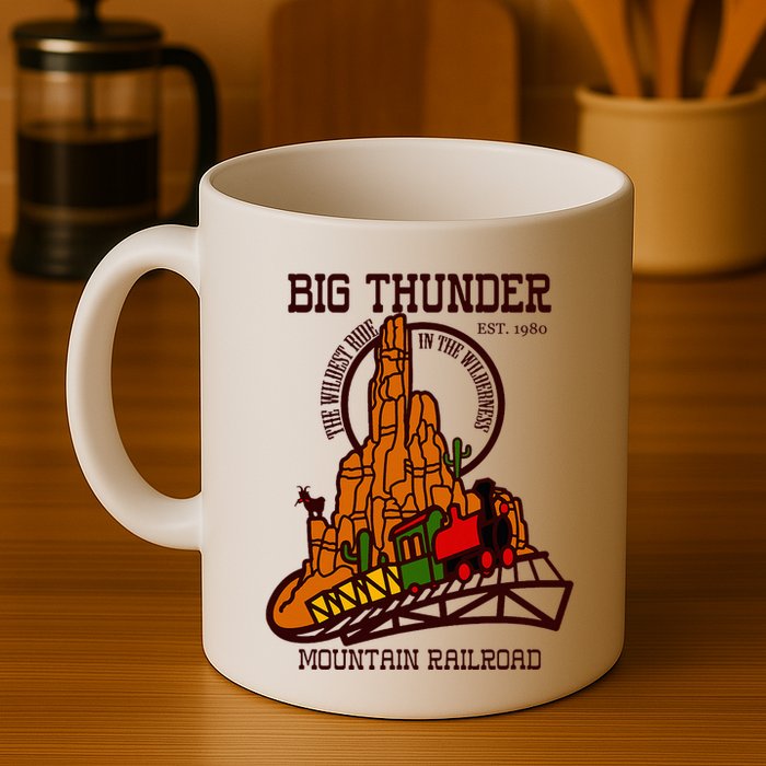 Big Thunder Mountain Railroad The Wildest Train Ride West Mug