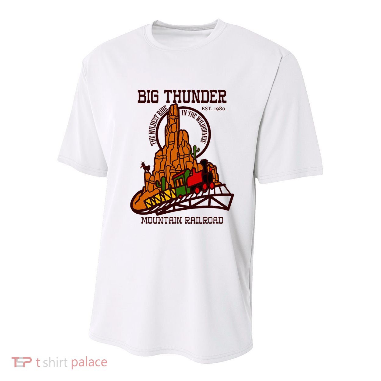 Big Thunder Mountain Railroad The Wildest Train Ride West Youth Performance Sprint T-Shirt