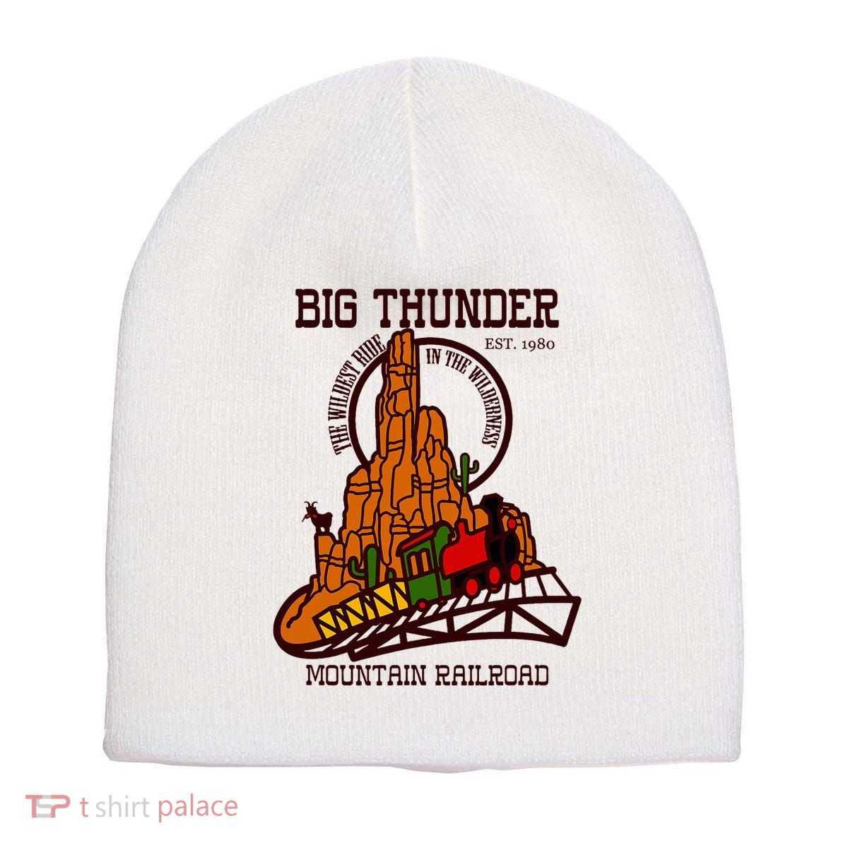 Big Thunder Mountain Railroad The Wildest Train Ride West Short Acrylic Beanie