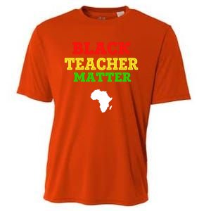 Black Teacher Matter Black History Month African American Gift Cooling Performance Crew T-Shirt