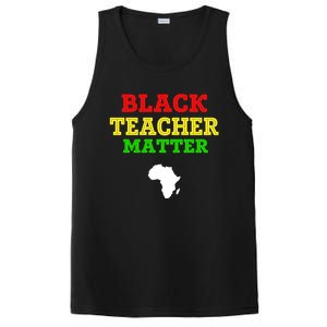 Black Teacher Matter Black History Month African American Gift PosiCharge Competitor Tank