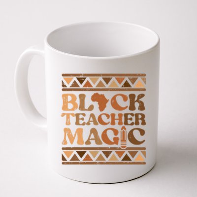 Black Teacher Magic Black History Month African Pride Women Coffee Mug