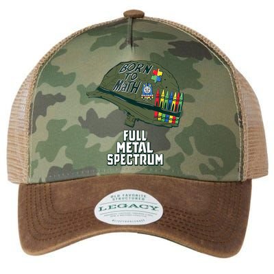 Born To Math Full Metal Spectrum Autism Awareness Legacy Tie Dye Trucker Hat