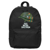 Born To Math Full Metal Spectrum Autism Awareness 16 in Basic Backpack