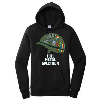 Born To Math Full Metal Spectrum Autism Awareness Women's Pullover Hoodie