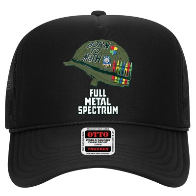 Born To Math Full Metal Spectrum Autism Awareness Trucker Hat