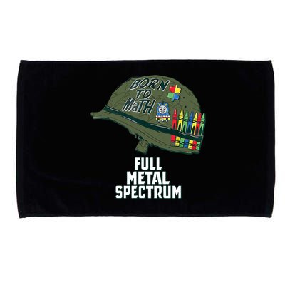 Born To Math Full Metal Spectrum Autism Awareness Microfiber Hand Towel