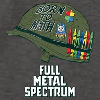Born To Math Full Metal Spectrum Autism Awareness Vector Backpack