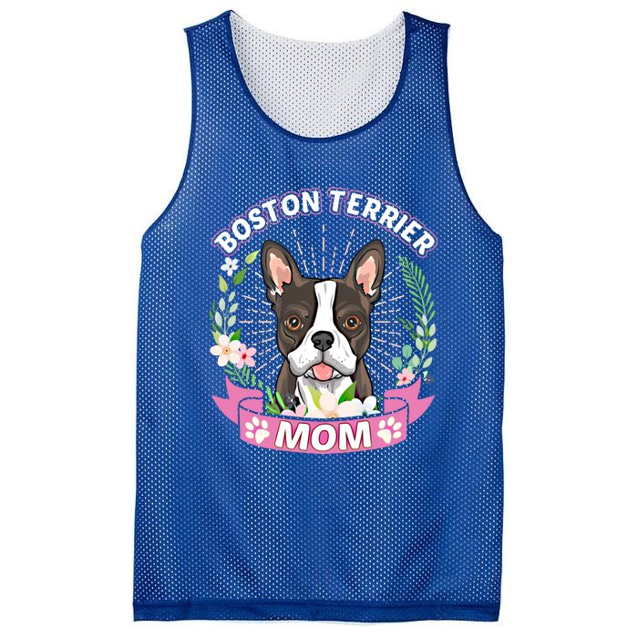 Boston Terrier Mom Dog Lover Mothers Day Gift Mesh Reversible Basketball Jersey Tank