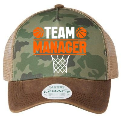 Basketball Team Manager Sports Game Lovers Premium Legacy Tie Dye Trucker Hat