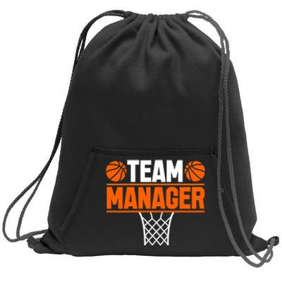 Basketball Team Manager Sports Game Lovers Premium Sweatshirt Cinch Pack Bag