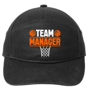 Basketball Team Manager Sports Game Lovers Premium 7-Panel Snapback Hat