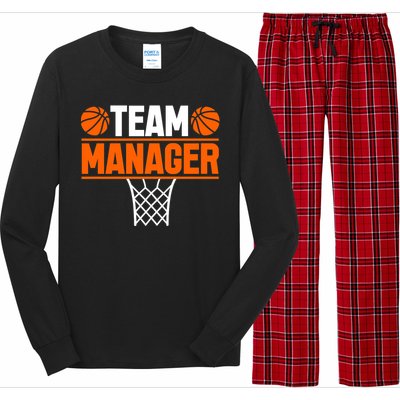 Basketball Team Manager Sports Game Lovers Premium Long Sleeve Pajama Set