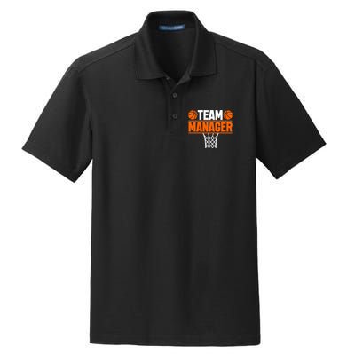 Basketball Team Manager Sports Game Lovers Premium Dry Zone Grid Polo