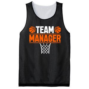 Basketball Team Manager Sports Game Lovers Premium Mesh Reversible Basketball Jersey Tank