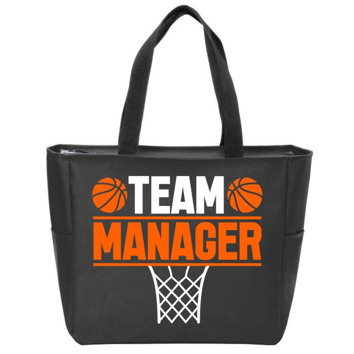 Basketball Team Manager Sports Game Lovers Premium Zip Tote Bag