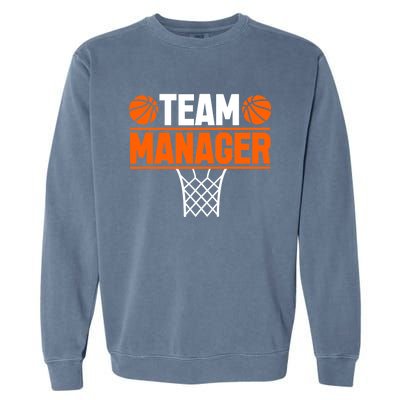 Basketball Team Manager Sports Game Lovers Premium Garment-Dyed Sweatshirt